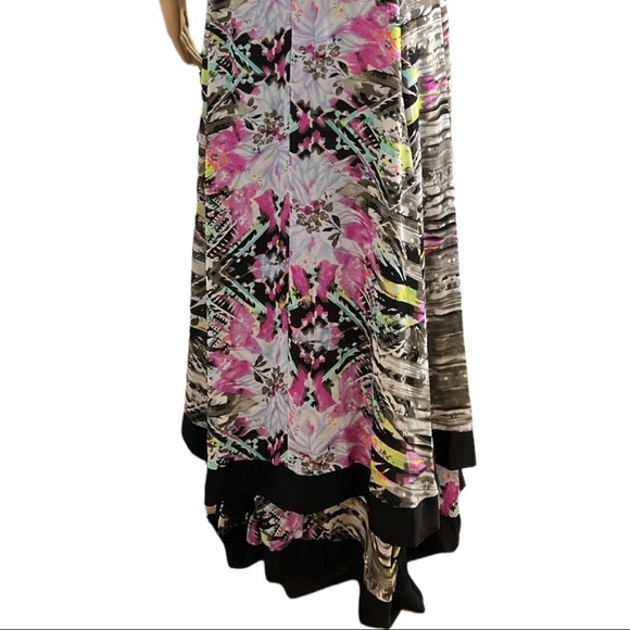 Parker‎ Maxi Aurora Halter Fit and Flare Multicolor Dress Size Small - Picture 5 of 15